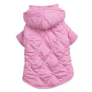 East Side Collection Quilted Pastel Dog Coat Jacket NEW  