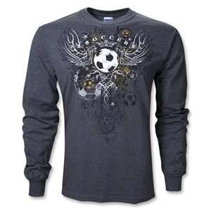  hidden Wings Soccer LS T Shirt