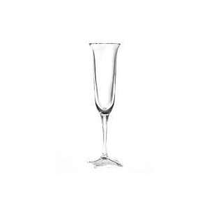  Mikasa Florale Champagne Flutes Set of 4: Kitchen & Dining