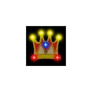  Flashing Crown L.E.D. Blinkie Pins (12 Pack) Health 