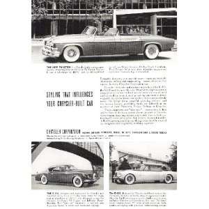  1952 Chrysler Cars Original Ad with 3 Stylish Models 