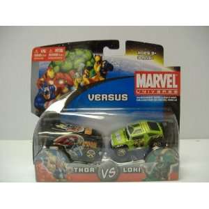   : Marvel Universe Thor Vs Loki Die Cast Collection Cars: Toys & Games