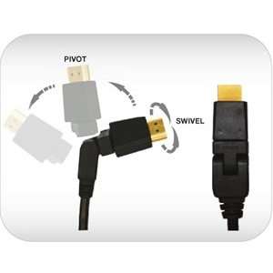  New 12 Foot Pivoting HDMI Cable   NU NUV9400 12