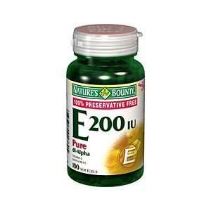 : NATURES BOUNTY VIT E 200 IU DL ALPHA 1760 100SG by NATURES BOUNTY 