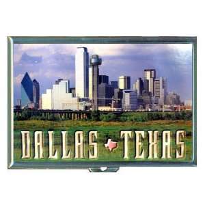  Texas Beautiful Skyline ID Holder, Cigarette Case or Wallet MADE 
