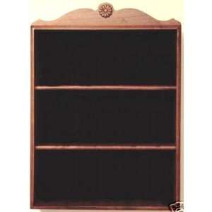   Cherry Wood Display Wall Cabinet Shelving Shelves: Home & Kitchen