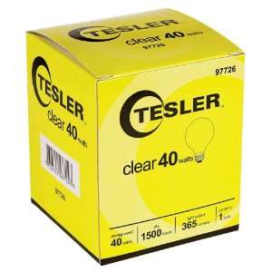  Tesler 40 Watt G25 Clear Glass Light Bulb