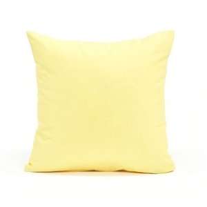  16 X 16 Solid Pastel Yellow Throw Pillow Cover