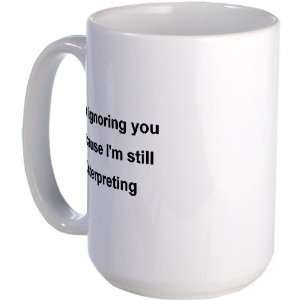 ASL Terp Humor 1 Cool Large Mug by   Kitchen 