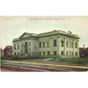   Vintage Postcard Carnegie Public Library Boise Idaho 