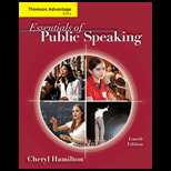 Advantage Series Essentials of Public Speaking (ISBN10 0495504246 