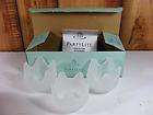 Partylite Frosted Lotus Blossom Votive Candle Holders