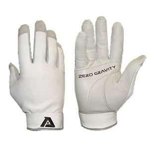 Adult Zero Gravity Batting Glove (White) Sports 