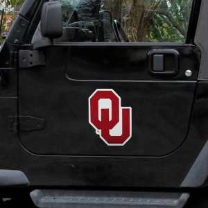  Oklahoma Sooners 12 Team Logo Car Magnet: Sports 