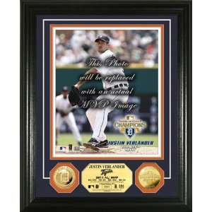 MLB Detroit Tigers 2011 ALCS MVP 24KT Gold Coin Photo Mint:  