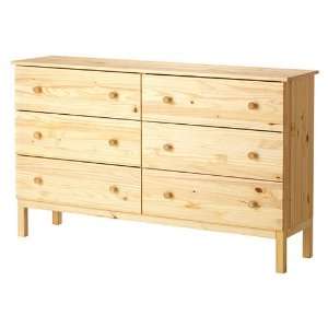 Ikea Tarva Chest with 6 Drawers Real Pine Wood 