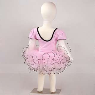 Girl Party Long Short Sleeve Sleeveless Ballet Dance Tutu Costume 