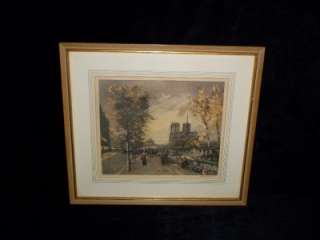 Paris Etching by Charles Blondin Signed and Numbered  
