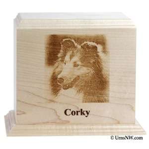  Engraved Photo Pet Urn Medium   70 Cubic Inches Pet 