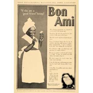  1910 Ad Bon Ami Cleaning Mirrors Glassware Maid   Original 