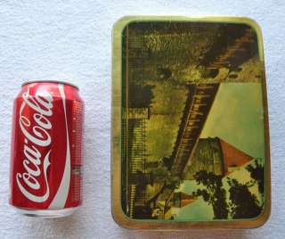 1960s USSR Estonia TALLINN MAIDENS FORTRESS Sweets Large Tin Box 