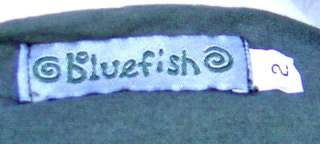 BLUE FISH CLOTHING CO. BARKLAY STUDIO OLIVE LIGHT COTTON KNIT BOXY TOP 