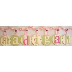  Madigans Hand Painted Round Wall Letters: Home & Kitchen