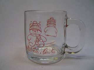 marshall field mistletoe bear 1986 christmas mug winter  