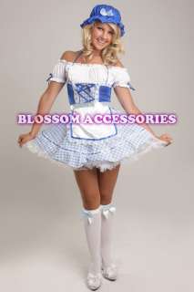Lil Bo Peep Maid Fancy Dress Ladies Fairy Tales Costume  