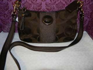 BRAND NEW WITH TAGS NWT COACH SIGNATURE CROSS BODY BAG F18035  