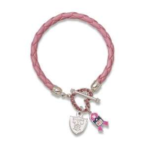   Raiders Breast Cancer Awareness Pink Rope Bracelet: Sports & Outdoors