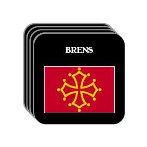  Midi Pyrenees   BRENS Set of 4 Mini Mousepad Coasters 