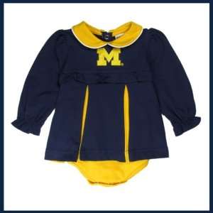 Michigan Infant Cheerleader Romper:  Sports & Outdoors