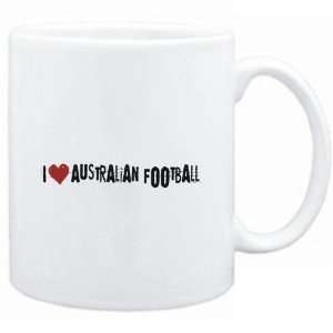 Mug White  Australian Football I LOVE Australian Football URBAN STYLE 