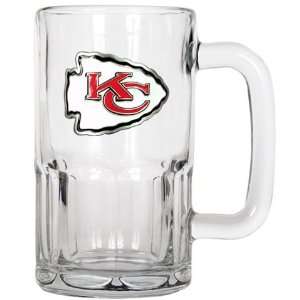  Kansas City Chiefs Large Glass Beer Mug: Sports & Outdoors