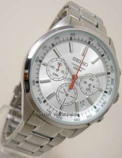 SEIKO CHRONO TACHY DATE STAINLESS STEEL BAND 100m SSB035 SSB035P1 