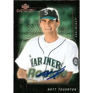  Chicago White Sox Matt Thornton 2002 UD MVP Card Sports 