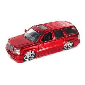  2002 Cadillac Escalade DUB 1/24 Metallic Red: Toys & Games