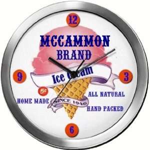  MCCAMMON 14 Inch Ice Cream Metal Clock Quartz Movement 