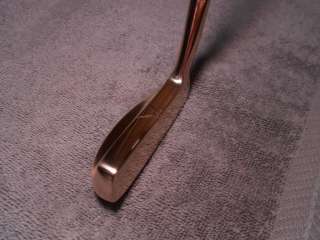 Rare Wilson Julius Boros Brass Putter LEATHER GRIP w/Flags REFINISHED 