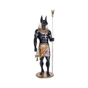   Anubis egyptian god statue life size sculpture w ankh: Everything Else