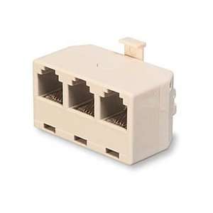  Recoton T88 Modular Triplex Jack, Ivory Electronics