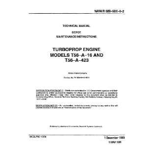   T56 A 16   423 Aircraft Engine Maintenance Manual: Allison T56: Books