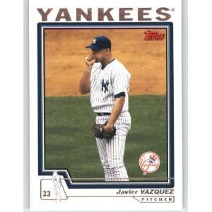  2004 Topps Traded #T35 Javier Vazquez   New York Yankees 