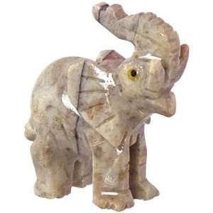  Spirit Animal Carving 1¼ inch Elephant Dolomite (pack of 