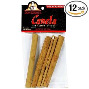 Melissas Canela Cinnamon Sticks, 1 Ounce Bags (Pack of 12)  
