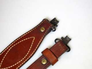  Suede Lined Leather Rifle Sling 36 With Quick Detach Swivels  