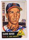2011 Topps LINEAGE Cloyd Boyer AUTO 1952 Cardinals  