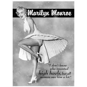  Marilyn Monroe High Heels Metal Sign