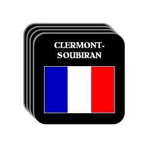 France   CLERMONT SOUBIRAN Set of 4 Mini Mousepad Coasters